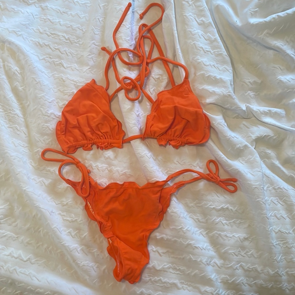 ITALIAN Bright Orange Bikini